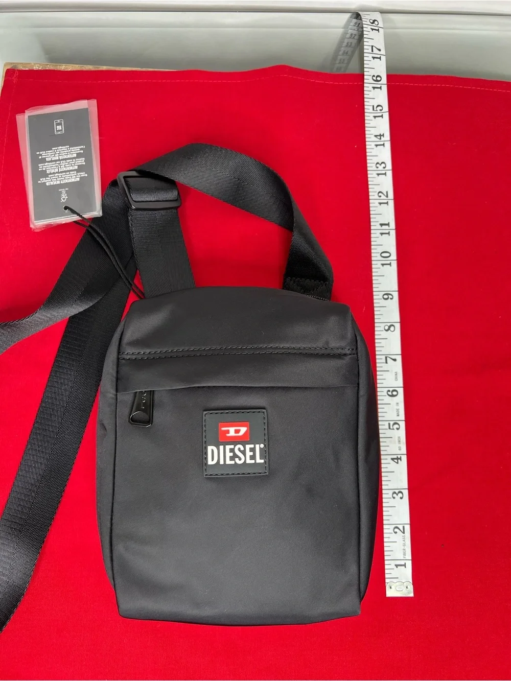 Diesel Black Crossbody Shoulder Bag for Men